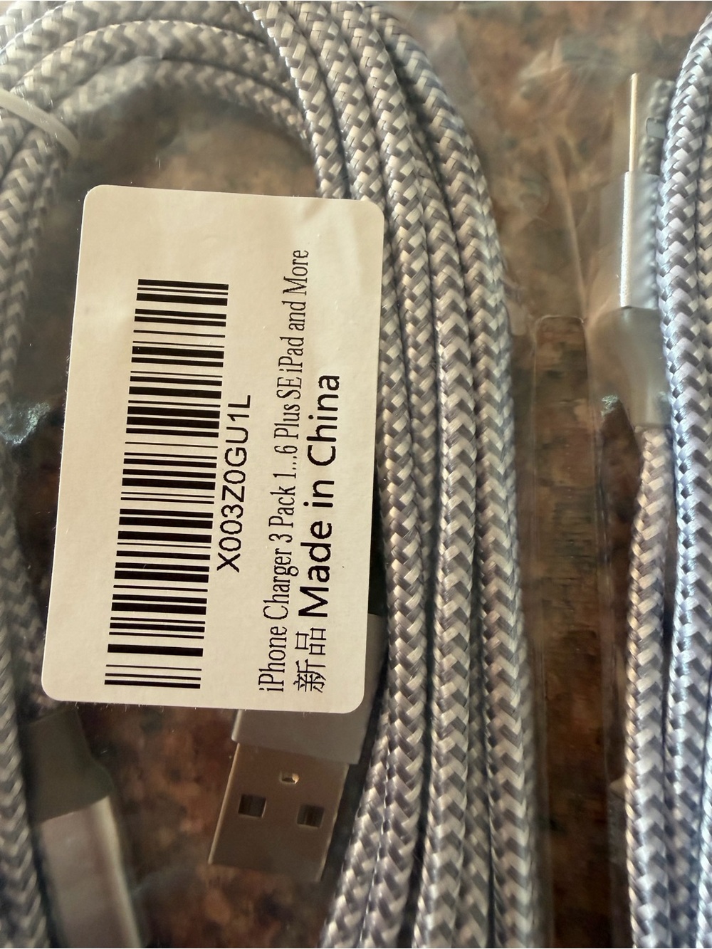 iPhone Charger 3 Pack 10 ft Apple MFi Certified Lightning - Picture 2 of 4